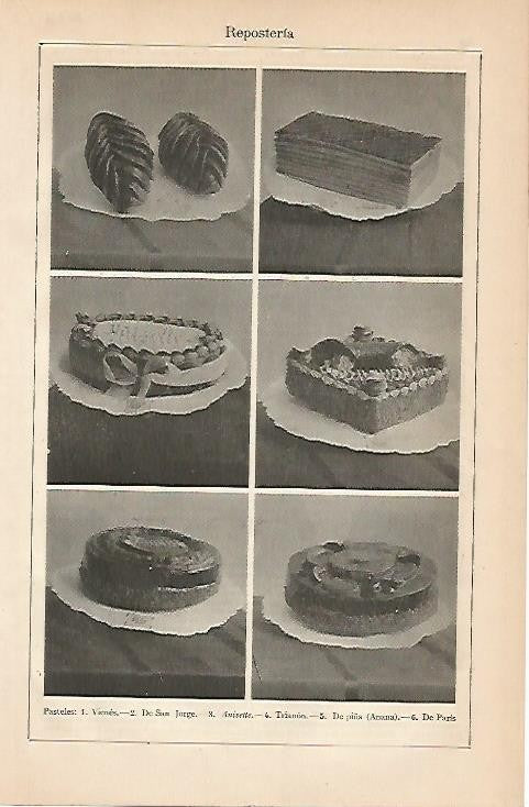 LAMINA ESPASA 1028: Ejemplos de pasteles