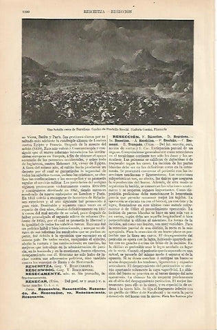 LAMINA ESPASA 1037: Una batalla cerca de Barcelona obra de Reschi