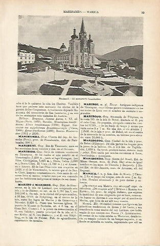 LAMINA ESPASA 1081: Monasterio Benedictino de Mariazell Austria