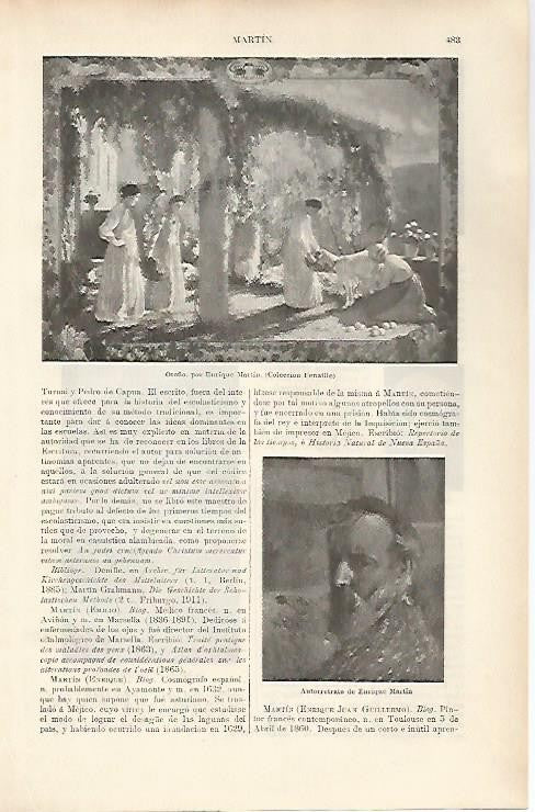 LAMINA ESPASA 1129: Pinturas de Enrique Martin