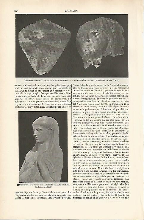 LAMINA ESPASA 1147: Mascaras de momias egipcias