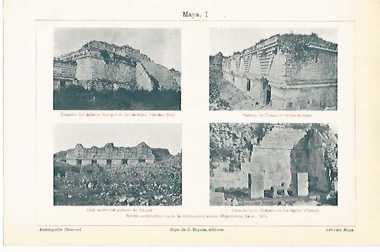 LAMINA ESPASA 1204: Restos de los mayas