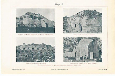 LAMINA ESPASA 1204: Restos de los mayas
