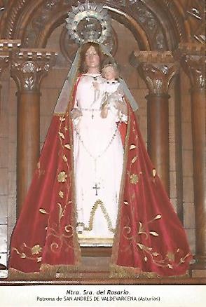 POSTAL 54549: Nuestra Señora del Rosario. San Andres de Valdevarcena Asturias