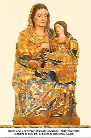POSTAL 54560: Santa Ana y la Virgen 1769. Sevilla