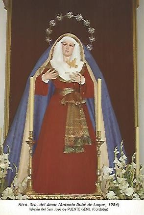 POSTAL 54564: Nuestra Señora del Amor. Puente Genil Cordoba