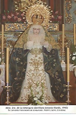 POSTAL 54572: Nuestra Señora de la Amargura. Puente Genil Cordoba