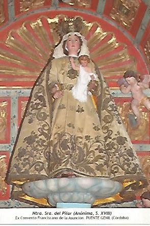 POSTAL 54573: Virgen del Pilar. Puente Genil Cordoba