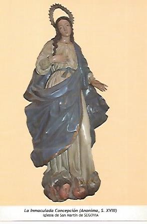 POSTAL 54580: Inmaculada Concepcion siglo XVIII. Segovia