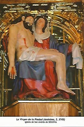 POSTAL 54583: Virgen de la Piedad siglo XVIII. Segovia