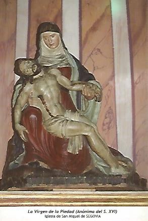 POSTAL 54585: Virgen de la Piedad siglo XVI. Segovia