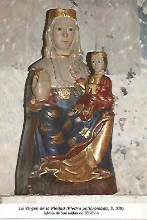 POSTAL 54593: Virgen de la Piedad siglo XIII. Segovia