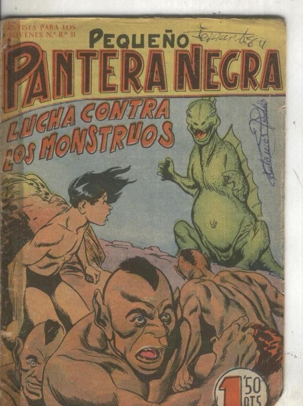 Pequeño Pantera Negra numero 096: Lucha contra los monstruos