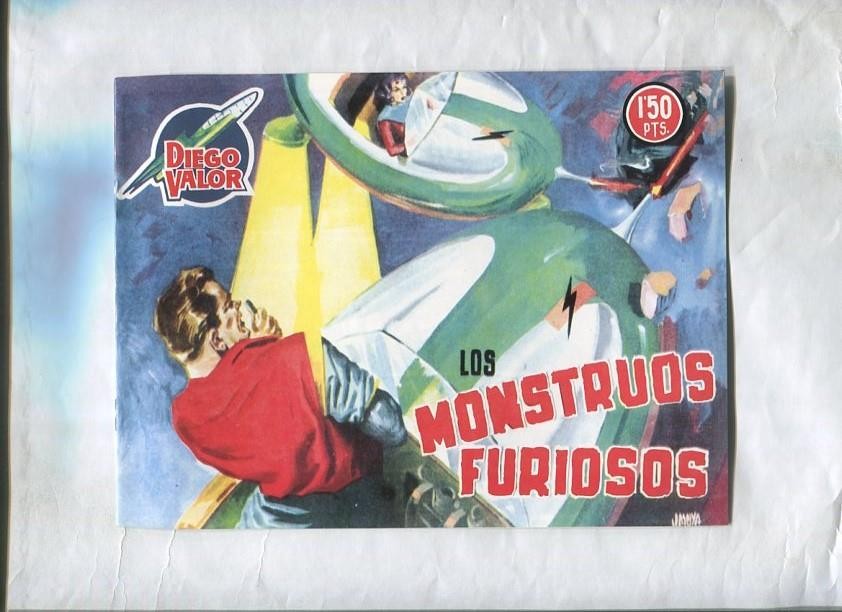 Facsimil: Diego Valor segunda serie numero 34: Los monstruos furiosos