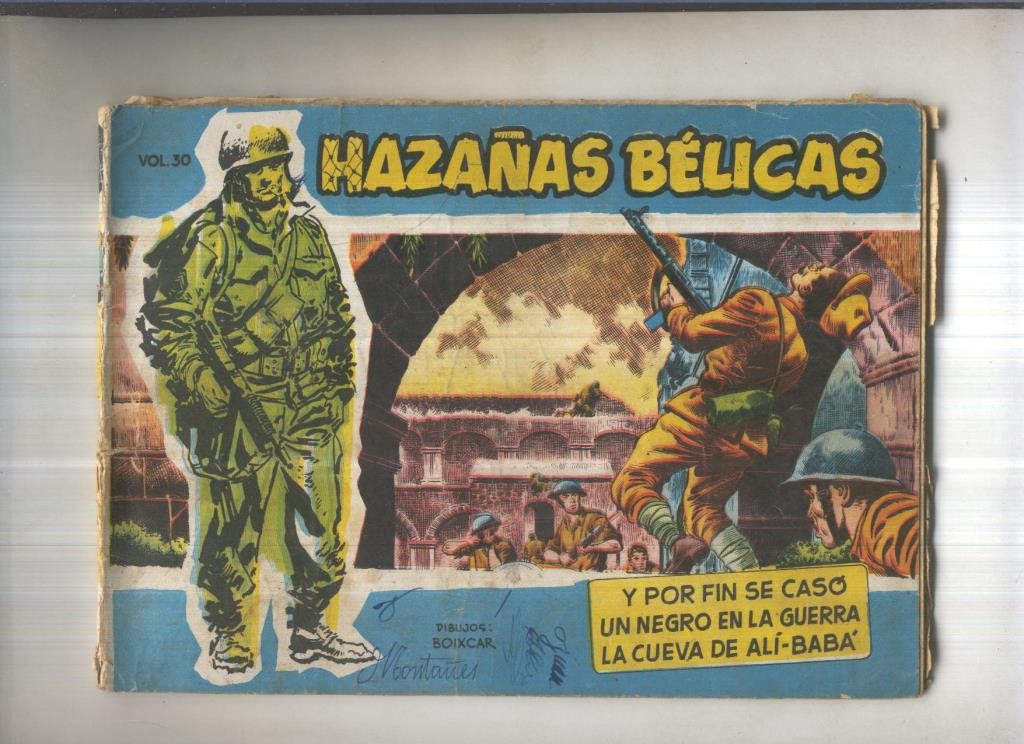 Hazañas Belicas Azules numero 030: Y por fin se caso-Un negro en la guerra-