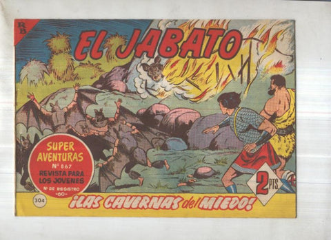 Bruguera: El Jabato numero 304: Las cavernas del miedo