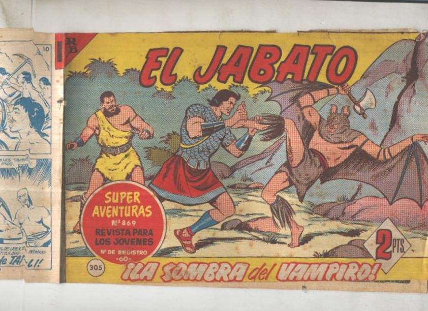 Bruguera: El Jabato numero 305: La sombra del vampiro