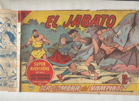 Bruguera: El Jabato numero 305: La sombra del vampiro