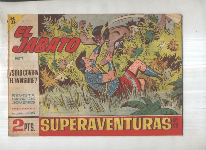 Bruguera: El Jabato numero 336: Solo contra el invisible