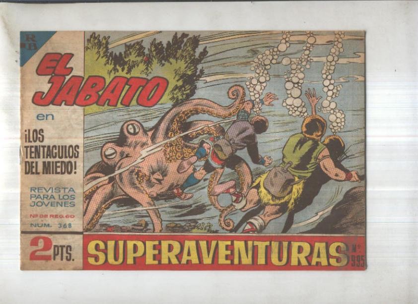 Bruguera: El Jabato numero 368: Los tentaculos del miedo