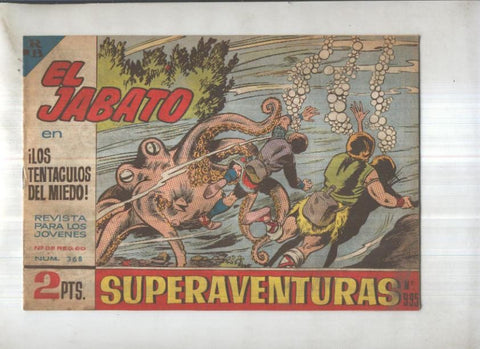 Bruguera: El Jabato numero 368: Los tentaculos del miedo