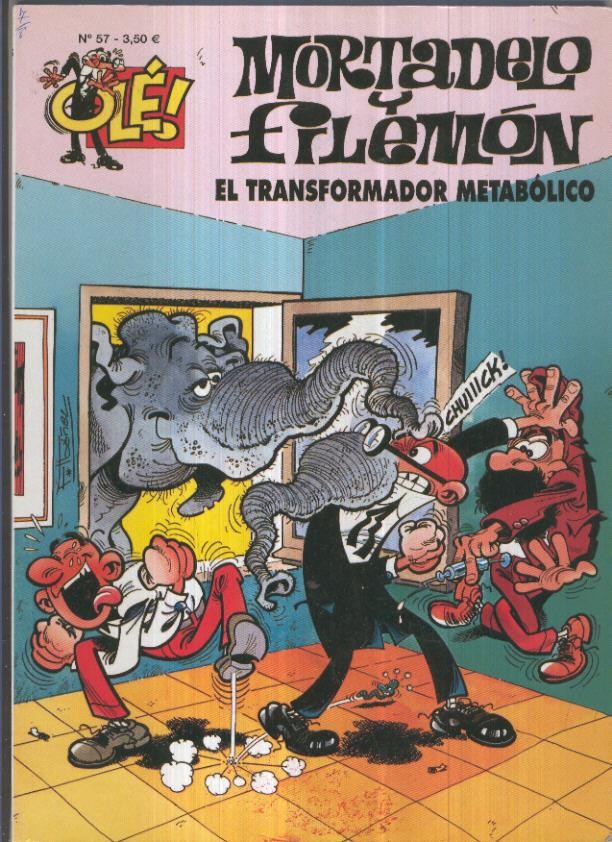Ole numero 057: Mortadelo y Filemon: El transformador metabolico (numerado 1 en trasera)