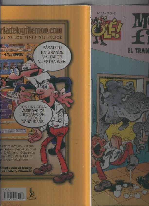 Ole numero 057: Mortadelo y Filemon: El transformador metabolico (numerado 3 en trasera)