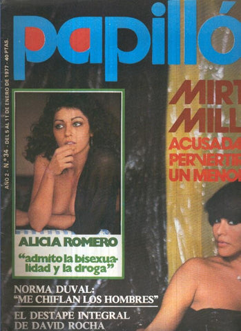Papillon numero 034 (1977): Alicia Romero