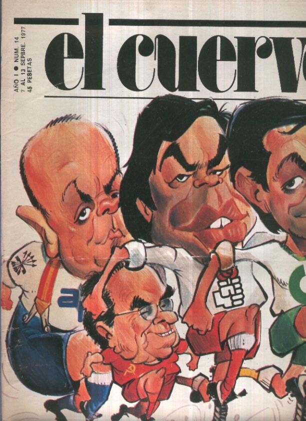 El Cuervo revista de humor numero 014 (1977): Joaquin Satgrustegui 