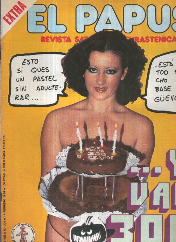 El Papus revista de humor numero 300 (1980): y van 300