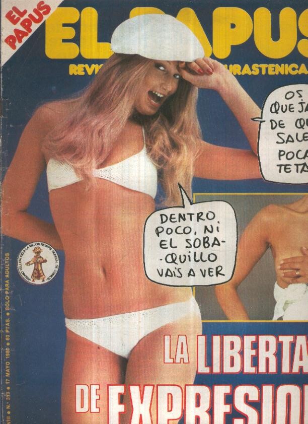 El Papus revista de humor numero 313 (1980): La libertad de expresion