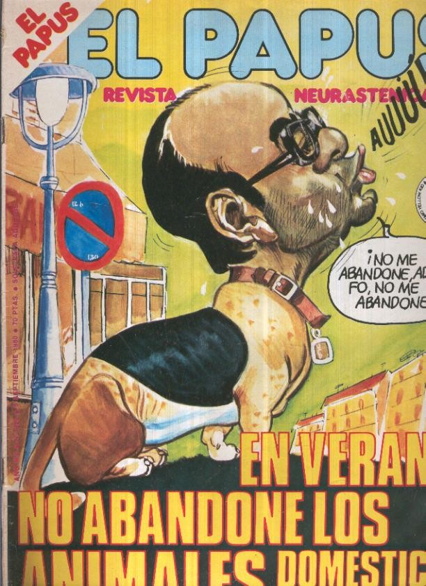 El Papus revista de humor numero 329 (1980):  No abandone los animales