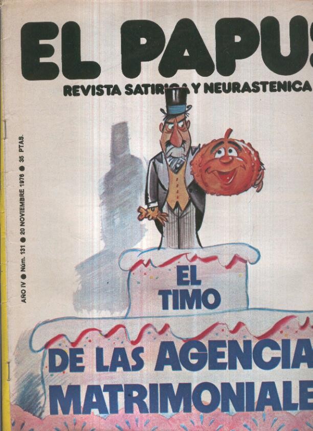 El Papus revista de humor numero 131 (1976): El timo de las agencias matrimoniales