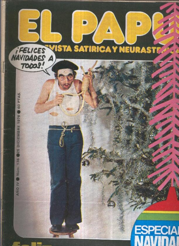 El Papus revista de humor numero 136 (1976): especial navidad 1976