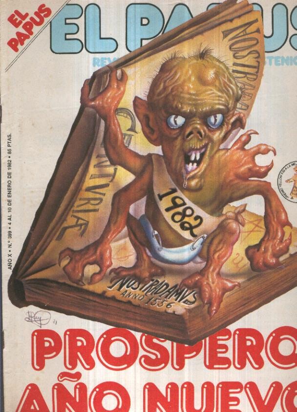 El Papus revista de humor numero 399 (1982): Prospero año nuevo