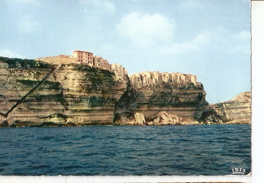 Postal 033990 : Charmes et Couleurs de la Corte. Bonifacio. La Haute-Ville et lescalier du roi dAragon