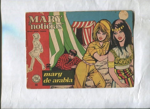 Mary Noticias numero 101: trasera foto Troy Donahue-Lee Paterson-Van Williams