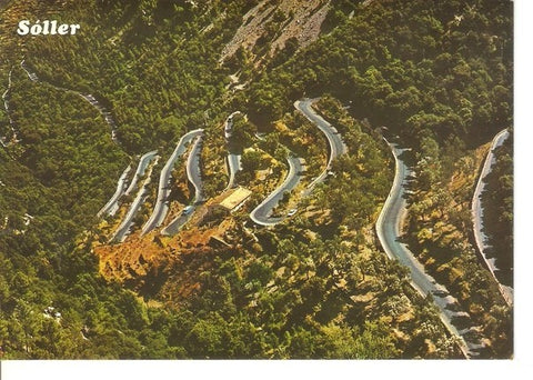 Postal 047028 : Mallorca (Baleares) España. Soller. Carretera del Coll. Vista aerea