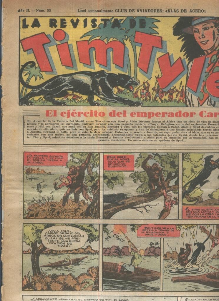 Tim Tyler de Hispano Americana numero 055 (procede de tomo desencuadernado)
