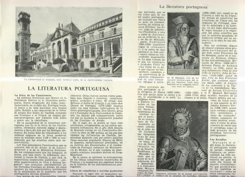 La literatura portuguesa