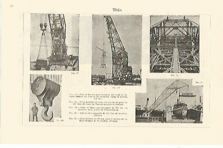 LAMINA ESPASA 1227: Tipos de grua