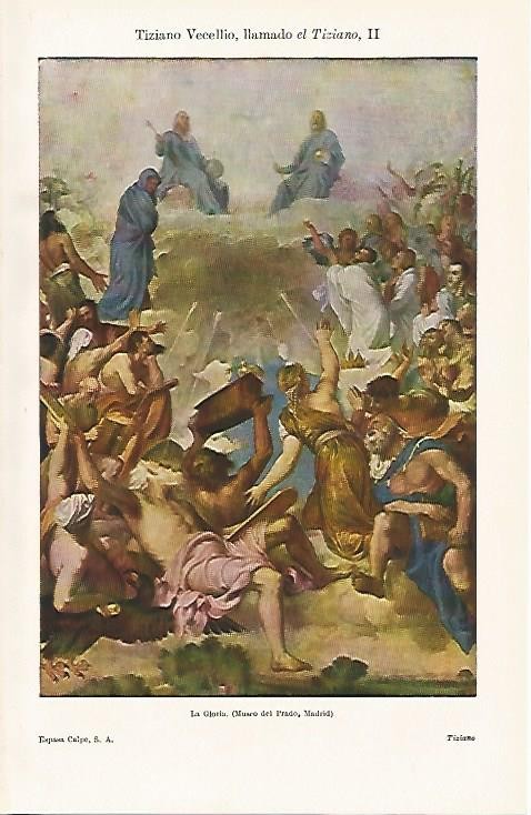 LAMINA ESPASA 1239: La Gloria obra de Tiziano Vecellio