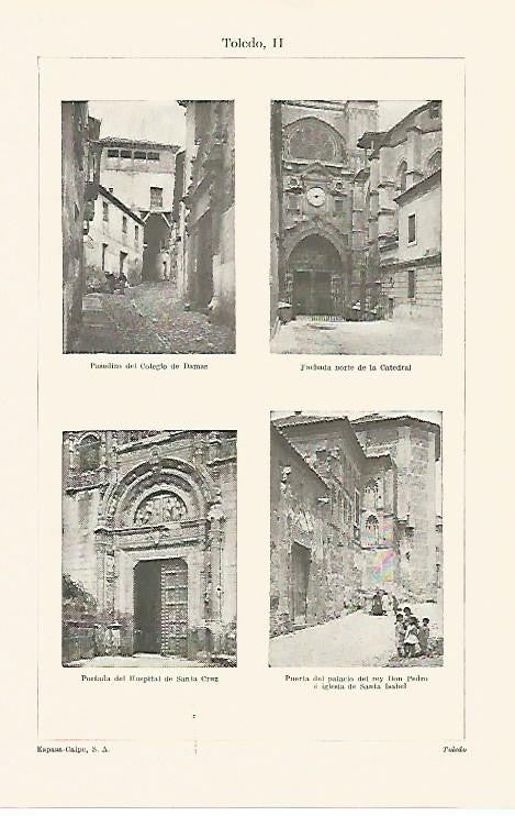 LAMINA ESPASA 1273: Vistas de Toledo