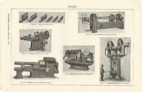 LAMINA ESPASA 1327: Maquinas de roscar