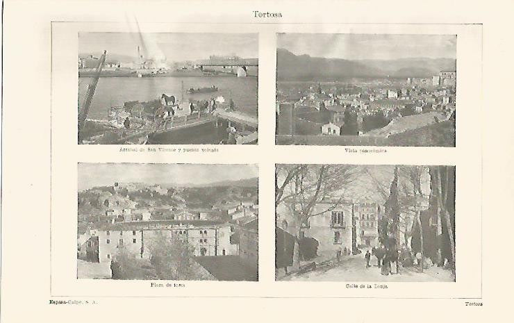 LAMINA ESPASA 1380: Imagenes de Tortosa Tarragona