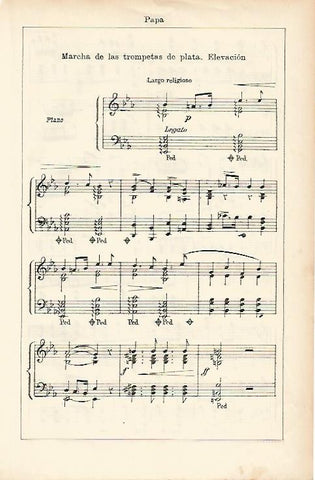 LAMINA ESPASA 1423: Marcha de las trompetas de plata. Partitura