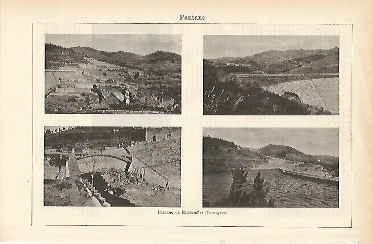 LAMINA ESPASA 1444: Pantano de Riudecañas Tarragona