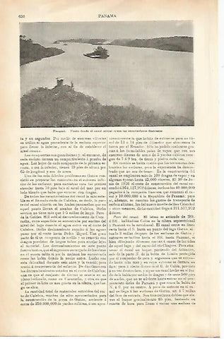 LAMINA ESPASA 1458: Canal de Panama