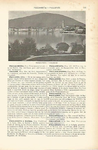 LAMINA ESPASA 1473: Vista general de Pallanza Italia