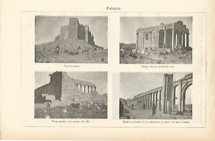 LAMINA ESPASA 1477: Vistas de Palmira Siria